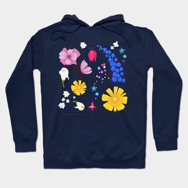 Happy flowers Hoodie by Ghostlyboo